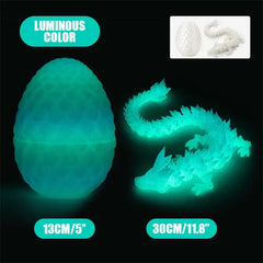 Dragon Egg Fidget Toy For Kids, 3D Printed, Crystal Gem Dragon Fidget Toy For Adults, All Ages, Stress Relief