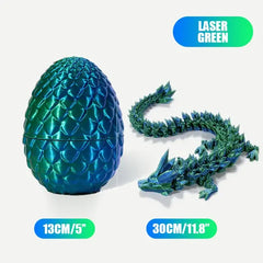 Dragon Egg Fidget Toy For Kids, 3D Printed, Crystal Gem Dragon Fidget Toy For Adults, All Ages, Stress Relief