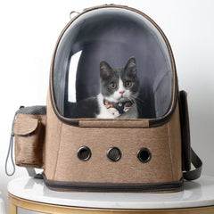 Cat Carrier Backpack Space Capsule, Detachable Water Bowl Included