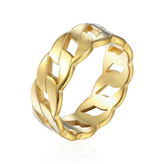 Stainless Steal Ring Band For Women, Cassie-style