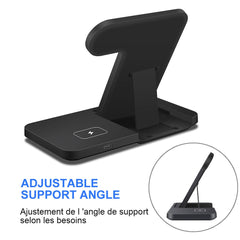 Wireless Fast Charger Dock Station, 3in1