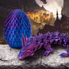 Dragon Egg Fidget Toy For Kids, 3D Printed, Crystal Gem Dragon Fidget Toy For Adults, All Ages, Stress Relief